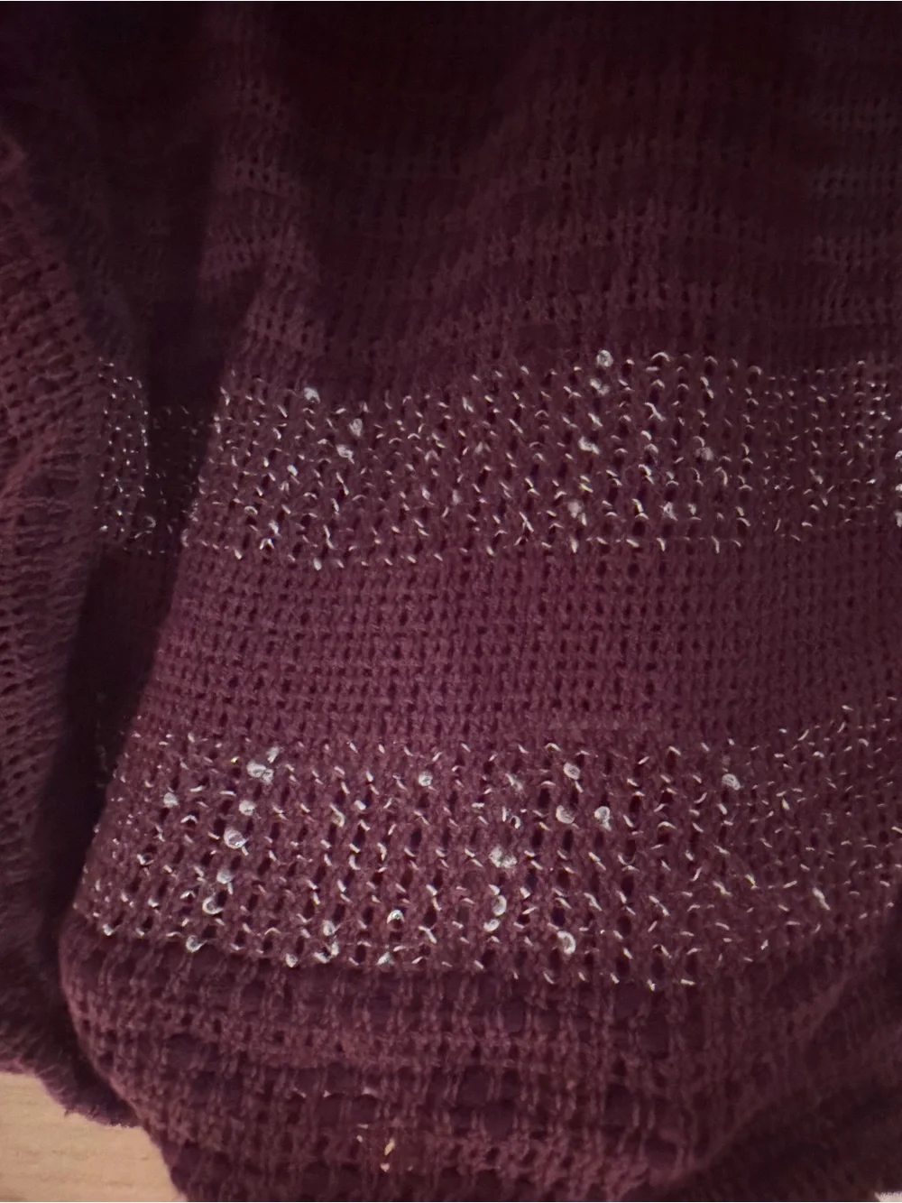 Lightweight Maroon Women's Knit Sweater- Free People - small